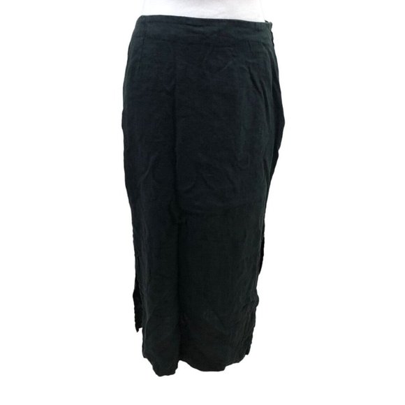 Vintage Chico's Design Maxi Linen Skirt Side Zip - Picture 1 of 4